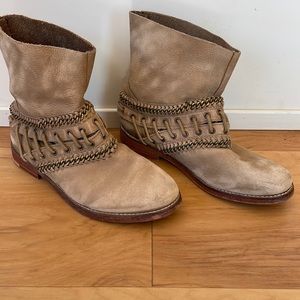 Free people genuine leather booties